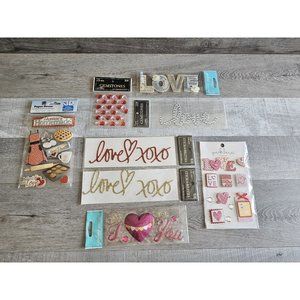 Sticker Lot - Valentine's Day Love Vday Scrapbooking 3D Stickers Jolee's #13
